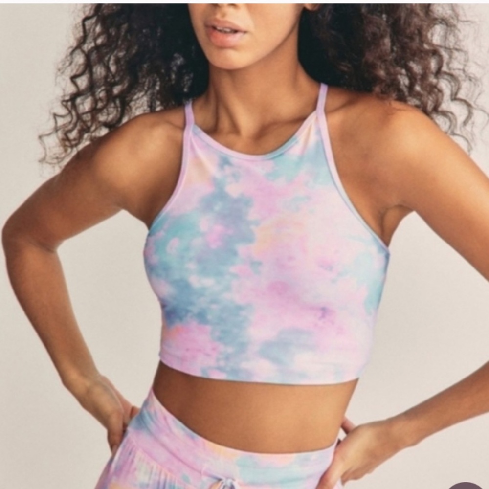 LoveShackFancy Beach Riot Anna x  top pink, XS, NWT